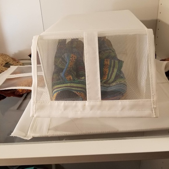 Cloth shoebox container white - Picture 2 of 7